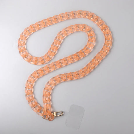 FishSheep 12 Colors Frosted Acrylic Chain Crossbody Phone Lanyard Rope for Women Portable Mobile Anti-lost Cell Phone Link Strap