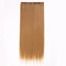 Synthetic Clip in Hair Extensions 6 Pcs/Set 16 Clips Long Straight Hairpieces Clip On Hair Extension for Women Blonde