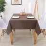 Faux Linen Tablecloths Rectangle Washable Table Cloths Wrinkle Stain Resistant Table Cover Cloth for Kitchen Dining Room JAF040