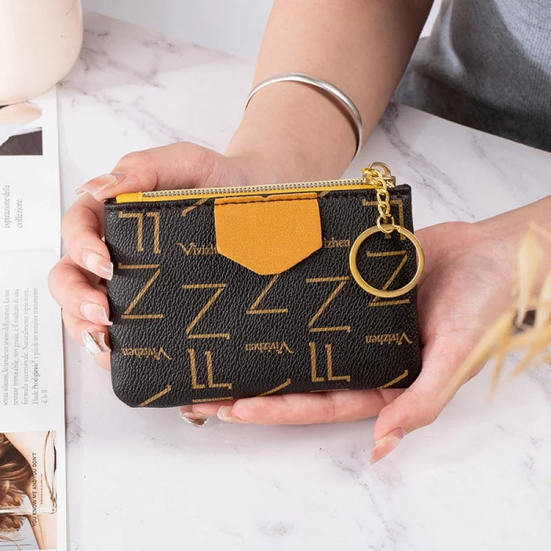 Customized New Product Mini Women's Coin Purse Short Storage Short Zipper Small Coin Card Holder Factory Direct Sales