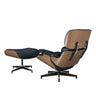 US Inventory Modern Living Room Lounge Chairs Arm Chair with Ottoman Stool Genuine Leather