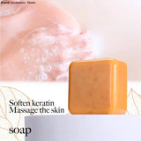 비누 Kojic Acid Scrub Soap Glutathione Skin Lightening HandMade Coconut Ginger Soap Skin Bleaching Brightening Body Face Care