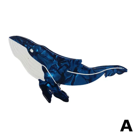 New Korean Blue Whale Hair Claw Acetate Hair Clips Catches Clips Hair Animal Accessorie Popular Clip Hair Sea Claw Hair Cre L6K3