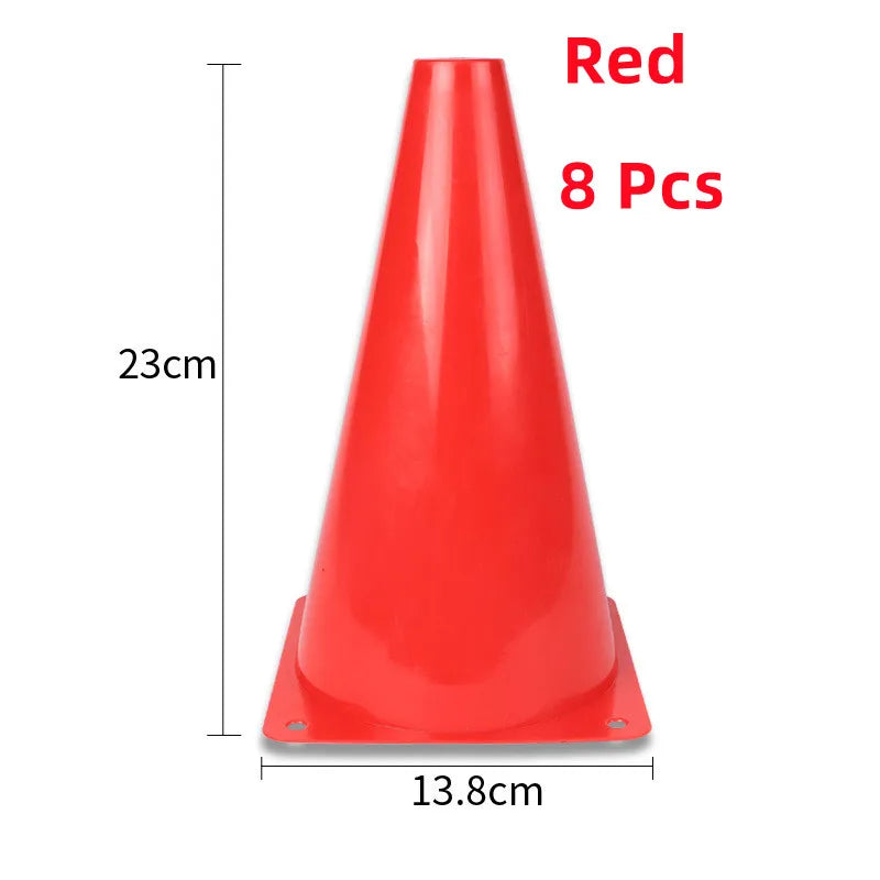 8Pcs 23cm Traffic Prop Cones Toy Multipurpose Construction Theme Party Sports Activity Cones For Football Scooter Training Toy