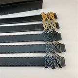 Fashion Men Strap Belt for Jeans Dress High Quality Metal Circle Buckle Belt Women Multi Color Leather Dress Waistband