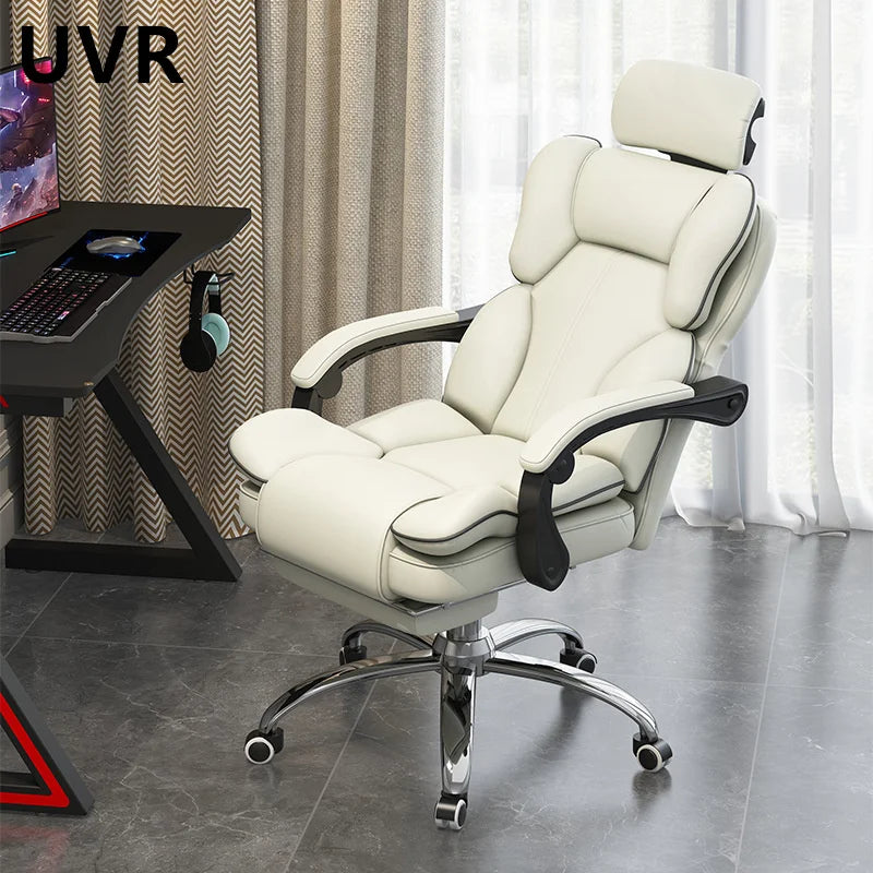 UVR Computer Chair Home Gaming Sofa Chair Long-term Comfortable Office Seat Live Girl Backrest Adjustment Chair With Pedal