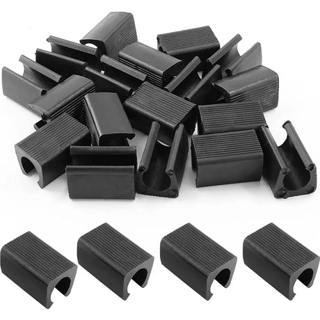 20/40pcs Furniture Feet Plastic rectangle Non-Slip Chair Legs Tips Caps Foot Pads Covers Furniture Feet Protectors