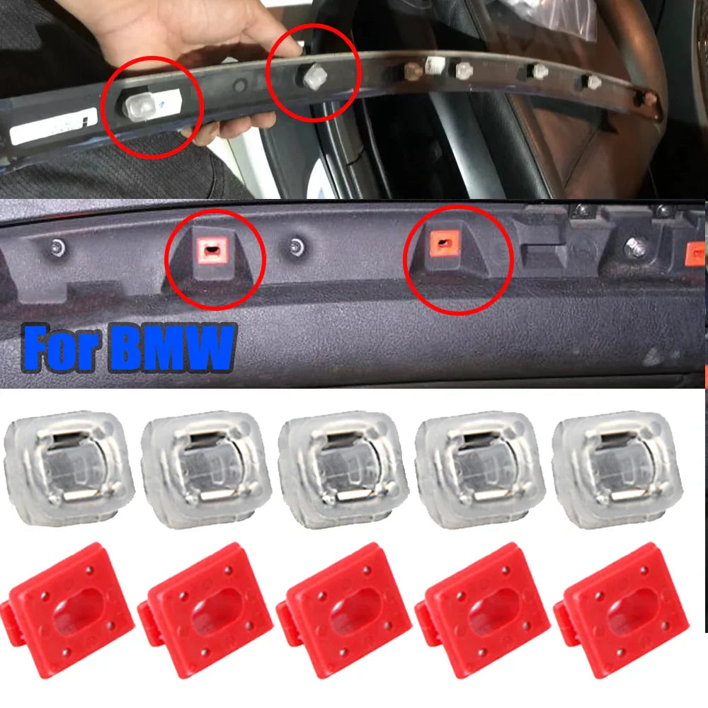 Car Door Interior Dashboard Dash Trim Moulding Clips For BMW 3 Series E46 E90 E91 E92 E93 X3 X5 E53 Auto Retainer Grommets