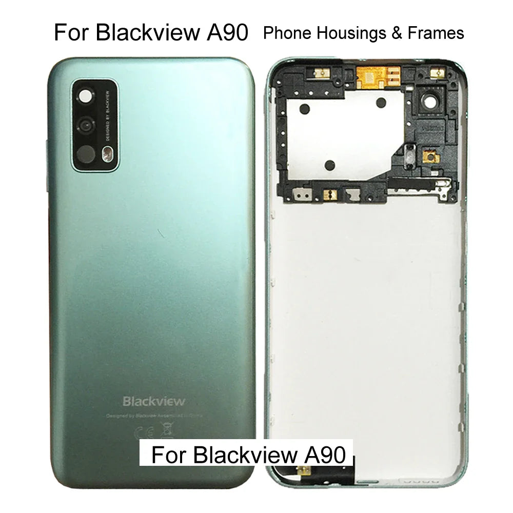 Phone Battery Housings Frames Case For Blackview A90 A100 A60 Battery Back Cover Mobile Phone Repair Parts