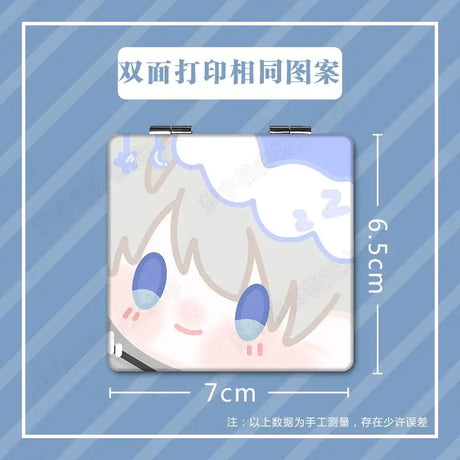 Zayne Qi Yu Animation Derivatives Mirror Anime Love and Deepspace Fold Mini Mirror Toy Figures Cute Cosplay Portable Accessories