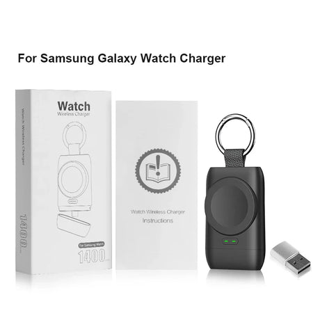 Wireless Charger For Galaxy Watch 6 Portable Type C Charging For Samsung Galaxy Watch 5 4 3 Pro Classic Charger 1400mAh