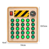 Children Busy Board Montessori Toys Wooden With Led Light Switch Control Board Parish Activities Sensory Games For 2-4 Years Old