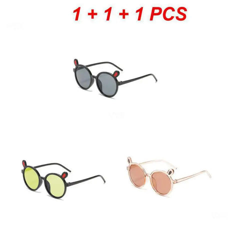 1~4PCS Kids Sunglasses Portable Colorful Fashion Summer Eyewear Sunglasses Eyeglasses Plastic Fashion Childrens Sun Glasses