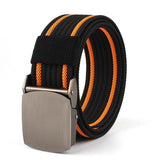 High Quality Belt Nylon Canvas Metal Automatic Buckle Army Outdoor Hunting Webbing Jeans Tactical Belts For Men Male Fashion