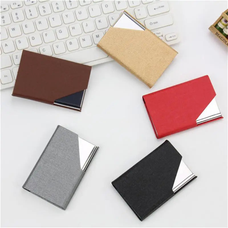 1/2PCS Creative Wallet Waterproof Stainless Steel Metal Box Silver Aluminium Business Id Credit Card Holder Pocket Case Cover