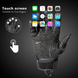 Tactical Full Finger Gloves Touch Screen Army Military PU Leather Combat Shooting Hunting Airsoft Work Protective Gear Men Women