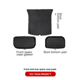 YZ For Tesla Model3 Foot Mats For TESLA Car ModelY 2021-2023 3D Foot Pad Waterproof Easy to Clean Floor Mat Interior Accessories