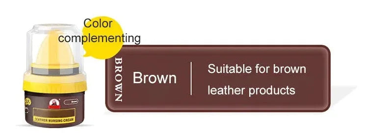 Leather Repair Cream Liquid Shoe Polish High Quality Shoe Polish for Leather Boot Purse Furniture Wax Leather Conditioner 50ML