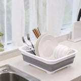 1PC - Foldable Bowl Butterfly Rack Drain Rack Kitchen Storage Rack Air Storage Cabinet Chopsticks and Dishes Kitchen Storage Rac