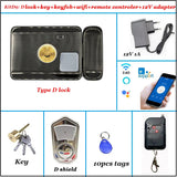 Intelligent Door Lock Video Intercom Compatible Electric Lock OR Wireless Remote Control ID Lock 125khz Wifi Access Control Lock