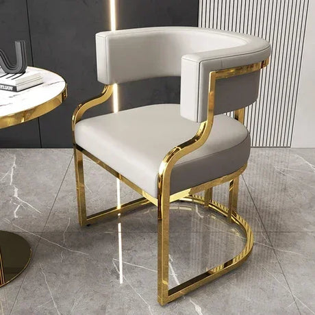 Hotel Makeup Chair Metal Floor Aesthetic Nordic Garden Chairs Accent Reading Sedie Sala Da Pranzo Dining Room Furniture WJ40XP