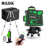 Laser Level 12 Lines 3D Self-Leveling 360 Horizontal And Vertical Cross Super Powerful Green Laser Beam Line