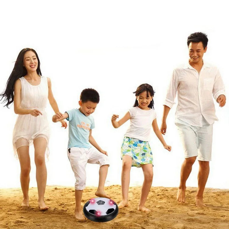 Sport Levitate Suspending Soccer Ball Air Cushion Floating Foam Football with LED Light music Gliding Soccer Toys for Kids Gifts