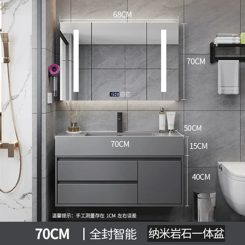 Toilet Vanity Wall Bathroom Cabinets Drawer Wall Washbasin Bathroom Cabinets Storage Shelves Casa Arredo Room Furniture YX50BC