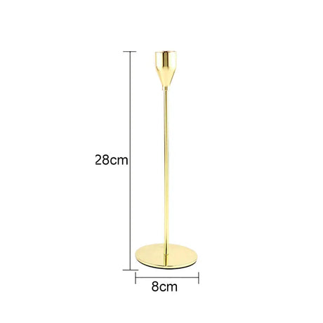 1 Set European Metal Candle Holder Exquisite Candlestick Candelabra Vintage Golden Wedding Decoration Home Living Room Decor