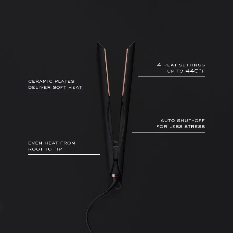 HAOYUNMA hair styling Ceramic 3-In-One Flat Iron for Straightening, Waving & Curling，hair straightener brush electric