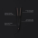 HAOYUNMA hair styling Ceramic 3-In-One Flat Iron for Straightening, Waving & Curling，hair straightener brush electric