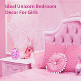 Pink Unicorn Children's Alarm Clock Cartoon Desktop for Kids Bedroom Home Decor Alarm Clock Bedside Table Child alarm Gifts