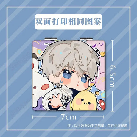 Zayne Qi Yu Animation Derivatives Mirror Anime Love and Deepspace Fold Mini Mirror Toy Figures Cute Cosplay Portable Accessories