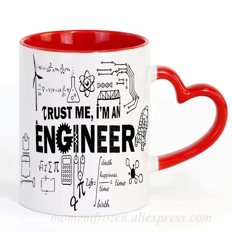 Engineer Cups Mechanic Coffee Mugs Scientific Technical Office Coworker Gifts Ceramic Coffeeware Tea Teaware Driver Drinkware