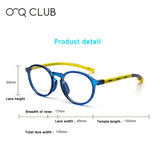 O-Q CLUB Kids Glasses Myopia Optical Eyeglasses Boys Girls Anti Blue Light TR90 Silicone Flexible Children’s Glasses Frames 2501