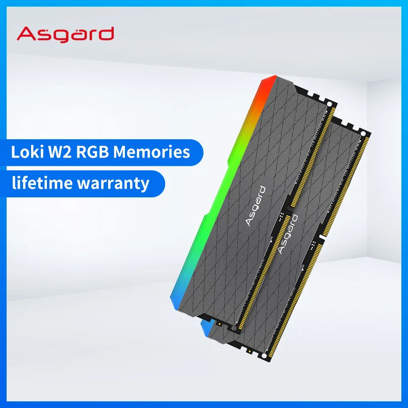 Asgard ddr4 ram 8GX2 16G 3200MHz RGB RAM Stunning Lighting Dual Channel DIMM Memoria Ram 1.35V  DDR4 RGB RAM for Desktop