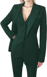 3 Pieces Women Suit Set Lapel Blazer Business Jacket+Vest+Pants Office Lady Pantsuits Formal Single Breasted Party Prom Dress