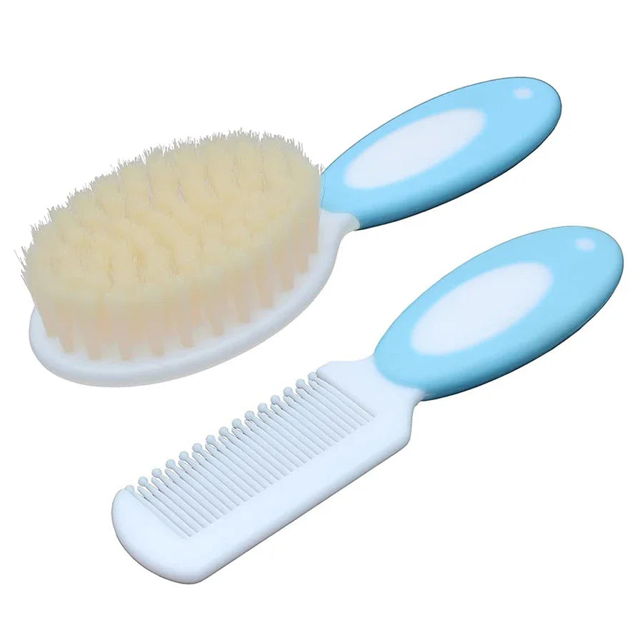 Baby Hair Brush Set for Newborn Toddlers Soft Bristles Cradle Cap Brush Gift Baby Care Accessories Infant Bathing Soft Comb