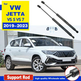 For VW Jetta VS5 VS7 2019-2023 Front Bonnet Hood Modify Gas Struts Lift Support Carbon Fiber Shock Damper Accessories Absorber