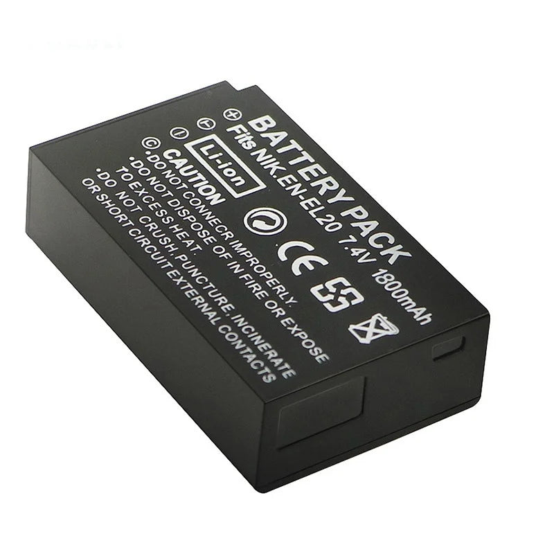 1800MAH EN EL20 EL20A BATTERY EN-EL20 EN-EL20A for Nikon Coolpix P1000 P950 Nikon 1 J1, 1 J2,1 J3 for Nikon 1 AW1 CAMERA BATTERY