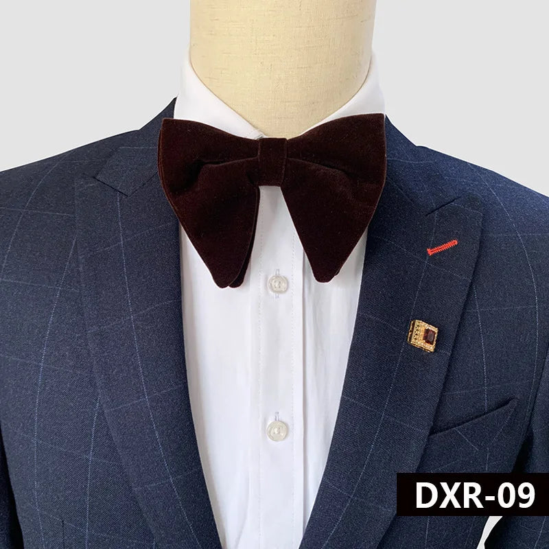 Good Quality Velvet Bow Tie For Men Gentleman Dinner Bow Fashion Bowtie Tuxedo Beautiful Bowtie Noeud Papillon Homme