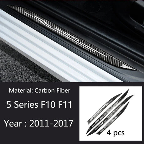 Accessories Door Sill Scuff Plate Guards Protector Sticker For BMW X1 X5 X6 E70 E71 E84 E90 F10 F15 F16 F20 F25 F26 F30 F34 F36