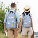 Winnie The Pooh Cloudy Raindrop Cool Backpack Sports High School Business Daypack for Men Women College Canvas Bags