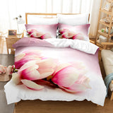 Red Rose Bedding Set Quilt Duvet Cover Comforter Pillow Case 3D HD Double Full King Queen Twin Single 3PCS 2PCS Bedroom Flower