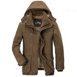 New Brand Thick Winter Parkas men Warm Cotton-Padded Jacket men Fleece With Fur parkas hombre invierno Plus Size 6XL 7XL