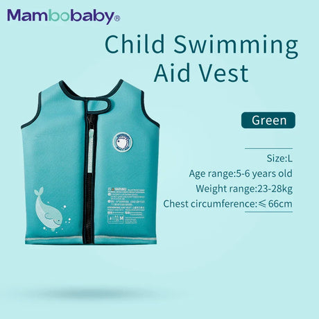 Mambobaby  Swimming Buoyancy Vest Jacket Air Free Baby Swimming Ring Puddle Jumper Safety Kids swim Aid Vest