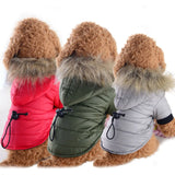 Dog Winter Coat Windproof Small Dog Hoodie Jacket Snowproof Puppy Parka Snowsuit Warm Cat Apparel Outdoor Pets Clothes Outfits