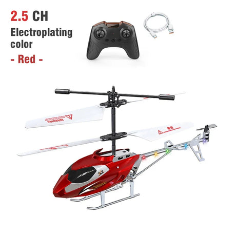 RC Helicopter 2.5CH Remote Control Airplane Kids Toy Resistant Collision Alloy Wireless Aircraft Toys for Boys Children Gifts