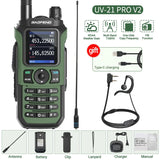 Baofeng UV-21 PRO V2 Walkie Talkie Wireless Copy Frequency 16 KM Long Range TYPE-C Two Way Radio Ham CB Radio UV-5R UV-17