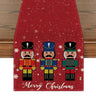 Linen Christmas Table Runner Snowman Xmas Tree Home Dining Table Cover Tablecloth 2023 Navidad Noel Christmas Decorations 2024